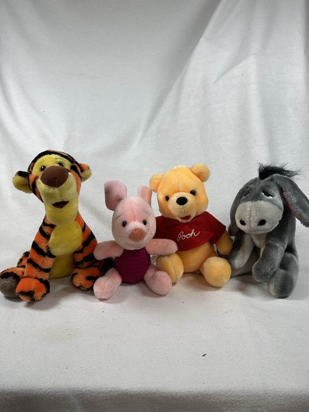 Vintage Lot Of Winnie The Pooh And Friends Plush 8 Inches Disney World